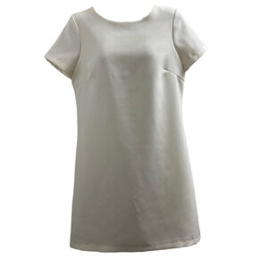 Lulu's Cream Short Sleeve shift Dress  size xsmall